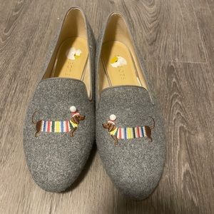 Talbots gray dog flats